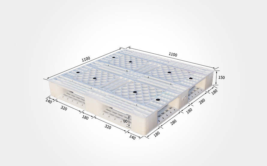 1111田字網(wǎng)格托盤(白色)參數