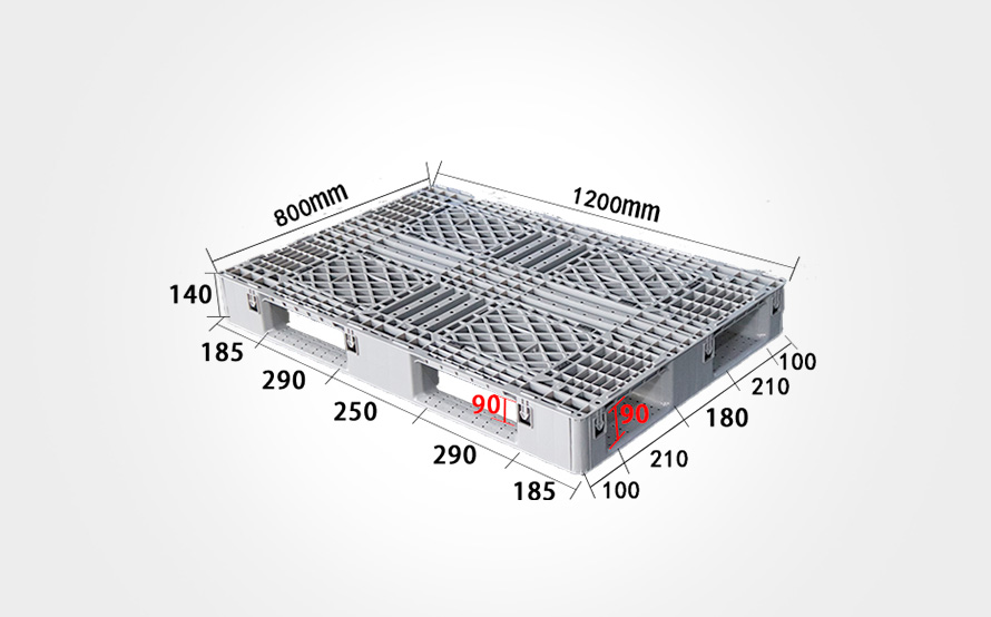1208網格田字托盤(灰色)